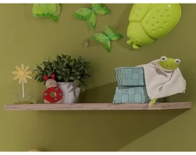 Nástěnná police Cariba, 78 cm, dub san remo