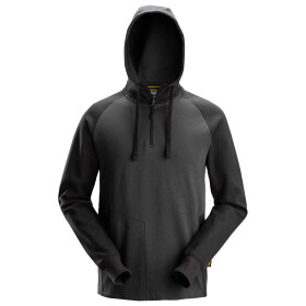 Snickers Workwear Dvojbarevná mikina s kapucí šedočerná velikost 2XL (28425804008-B)