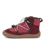 Dívčí celoroční barefoot boty TEX TRACK Bordeaux, Froddo, G3110257-7, červená - 33