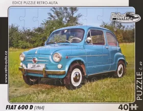 RETRO-AUTA Puzzle č.49 FIAT 600 D (1964)
