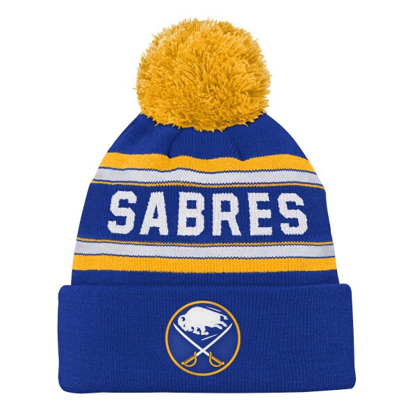 Outerstuff Dětská zimní čepice Buffalo Sabres NHL Jacquard Cuffed Knit With Pom