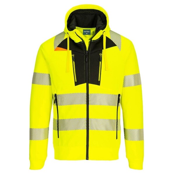 Portwest Mikina DX484 žluto-černá s kapucí Hi-Vis L žluto černá