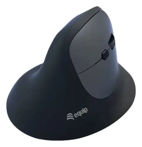 Equip 245120 černá / Ergonomická myš / 2.4GHz + Bluetooth / 6 tlačítek / 1600 DPI / 500 mAh (245120)