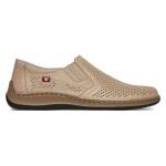 Polobotky Rieker 05297-60 Přírodní kůže (useň) - Lícová