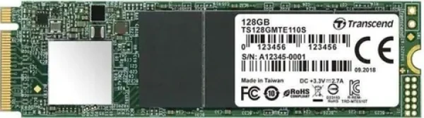 Transcend 110S M.2 128GB / M.2 2280 NVMe / 3D TLC / RW: 1700 1500 MBps (TS128GMTE110S)