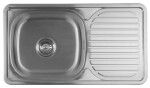 AQUALINE - Nerezový vestavný dřez s odkapem 76x18x42cm AQ7642B