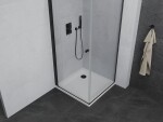 MEXEN/S - Pretoria sprchový kout 100x100, transparent, černá + sprchová vanička včetně sifonu 852-100-100-70-00-4010B