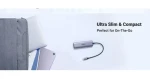 UGREEN CM511 6v1 USB-C stříbrná / USB Hub / HDMI / 3x USB-A 3.2 Gen2 / čtečka SD/TF karet (20956A)