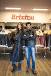 Pánská Kožená Bunda Jasper Short Emere Brixton Černá Velikost: XS