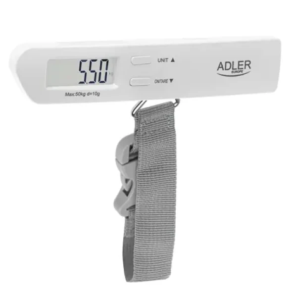 Adler AD 8191 šedá / Cestovní váha na zavazadla / do 40 kg/88 lb (AD 8191)