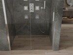 MEXEN - Omega posuvné sprchové dveře 110, transparent, chrom se sadou pro niku 825-110-000-01-00