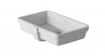 DURAVIT - Vero Umyvadlo zápustné 49x32 cm, s přepadem, WonderGliss, bílá 03304800001