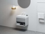 RAVAK - Lite Umyvadlová skříňka 60x45x43 cm, 1 zásuvka, Smoke Grey X000001859