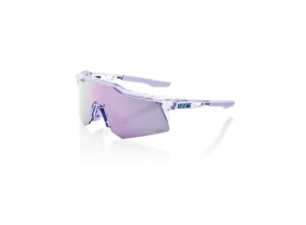 100% SPEEDCRAFT XS HiPER Lavender brýle se zrcadlovými skly průhledná/fialová