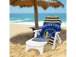 Great Branding Osuška Golden State Warriors NBA Stripes Beach Towel 76 x 152 cm