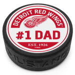 Mustang Puk Detroit Red Wings NHL #1 Dad Textured Puck