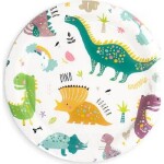 Papírový talíř dinosaurus 18cm 6ks - Party Pal