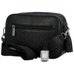 Trendy malá dámská koženková crossbody Kirikay, černá