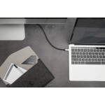 Delock USB 2.0 prodlužovací kabel plochý zahnutý [1x USB 2.0 zástrčka A - 1x USB 2.0 zásuvka A] 1.00 m černá oboustranně zapoji