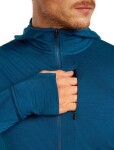 Pánská merino mikina ICEBREAKER Mens 200 Realfleece Descender LS Zip H, Atlantis/Arctic velikost: S