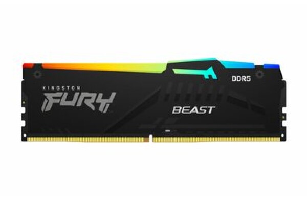 Kingston FURY Beast Black RGB 16GB (1x 16GB) 6000MHz / DDR5 / CL36 / DIMM / 1.35V / EXPO (KF560C36BWE2-16)