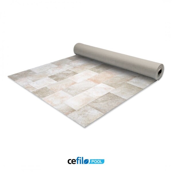 Bazénová folie CEFIL Keramik SUNLIGHT 1,5mm, šíře 1,65m, role 25bm C149218176L
