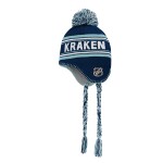 Outerstuff Dětská zimní čepice Seattle Kraken NHL Jacquard Tassel Knit With Pom