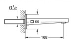 GROHE - Plus Vanová vpusť, chrom 13404003