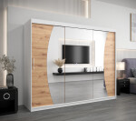 Šatní skříň Abi W0 Barva korpusu: Dub Sonoma, Rozměry: 200 cm, Dveře: Dub sonoma