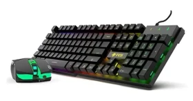 INCA IKG-448 černá / Herní set klávesnice a myši / RGB / 3200 DPI / 105 kláves / USB / 1,5 m (IKG-448)