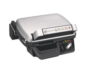 Tefal Supergrill Standard GC450B32 elektrický gril, 2000 W, kontaktní, digitální časovač, odnímatelný tác na šťávu