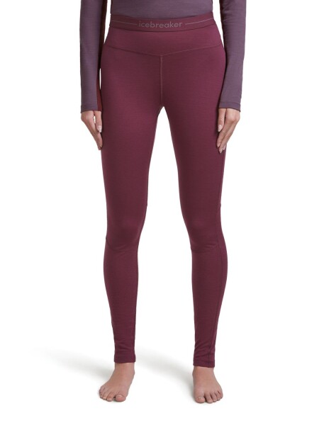 Dámské merino spodky ICEBREAKER Wmns ZoneKnit 200 Leggings, Dark Berry velikost: M