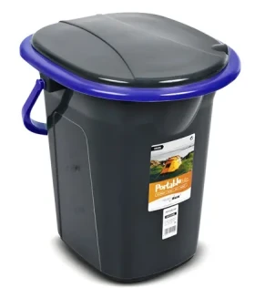 Cestovní chemická toaleta GB320BB černo-vínová / Chemické WC / 19 l / výška 37 cm (GB320BB)