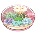 PopSockets PopGrip Gen.2 Bulbasaur Terrarium / Držák telefonu / Skládací / Univerzální / Pokémon licence (112661)