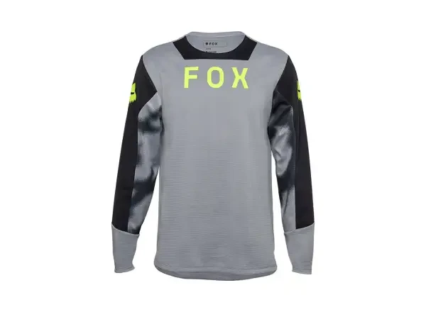 Fox Yth Defend Taunt dětský dres dlouhý rukáv Steel Grey vel.