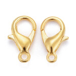 Karabinka - zlatá - nickel-free - 12 x 6 mm - 1 ks