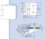 Pant pro saunové celoskleněné dveře (na zárubeň)