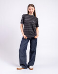 Tričko Carhartt WIP W' S/S Hanson Pocket T-Shirt Hanson W Stripe, Black garment dyed
