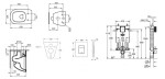 GROHE - Uniset Set předstěnové instalace, klozetu a sedátka Ideal Standard Tesi, tlačítka Skate Cosmopolitan, chrom 38643SET-KF
