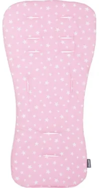 CHIPOLINO Měkká podložka do kočárku Pink stars (VVPAD02402PINK)