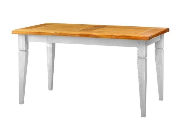 ARTEN (NANO Systems s.r.o.) Rustikální jídelní stůl POPRAD MES03A - borovice (bílý vosk) ROZMĚR: (š/h/v) 140 x 80 x 76 cm