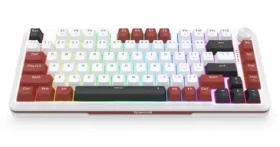 Redragon K721WRB Stormhunter bílá / Herní klávesnice / mechanická / Redragon UltraMag / RGB / USB / US (K721WRB-RGB-M)