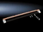 Rittal Zemnicí lišta TS horizontální 450x5 mm / Zemnicí lišta / měď / 15 mm / 20 bodů M5 (7113000)