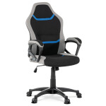 Herní židle, houpací mechanismus, černá látka, KA-L611 BLUE
