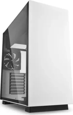 Sharkoon PURE STEEL bílá / ATX / 2x USB 3.0 / 3x 120 mm / RGB / Bez zdroje / průhledná bočnice (4044951027460)