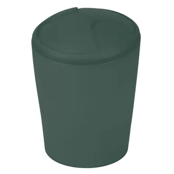 Spirella MOVE výklopný odpadkový koš 5 L tmavě zelený / plast (7610583294678)