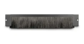 Inter-Tech kartáčová lišta 19" černá / Krycí lišta pro rozvaděč / 1U / 360x66x10 mm / ocel (88887357)