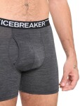 Pánské boxerky ICEBREAKER Mens Anatomica Boxers w Fly, Jet Heather velikost: XXL