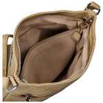 Trendy dámská koženková crossbody kabelka Tomila, béžová