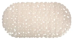 MSV GALETS protiskluzová podložka do vany béžová / PVC / 99 x 39 cm